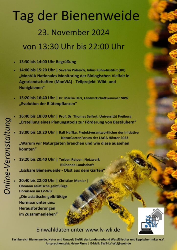 Tag der Bienenweide – Online-Veranstaltung